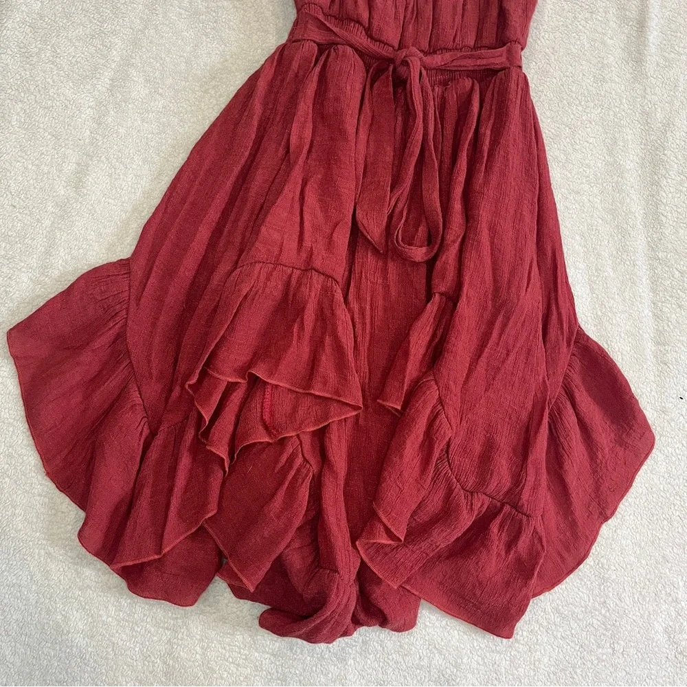 Joyfolie Mia Joy Girls Flowy Tiered Lace Gemma Dress in Mesa Rose Size 4